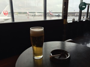 成田とビール。
